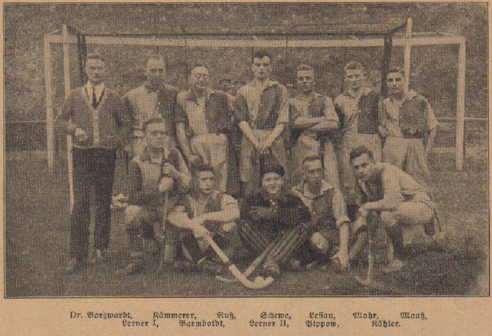 Männerteam um 1925 auf der Paulshöhe