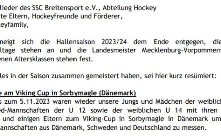 16.Newsletter Abteilung Hockey